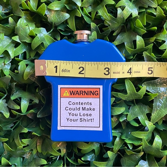 Blue Flasks are so fun to keep your spirits in. Measurements are in photos. - Picture 7 of 9